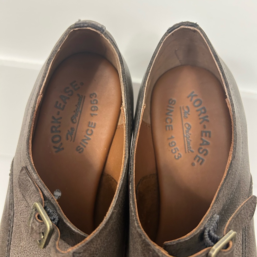 Kork-Ease Niseda Brown Leather Oxford Loafers Size‎ 7.5 - Picture 8 of 10